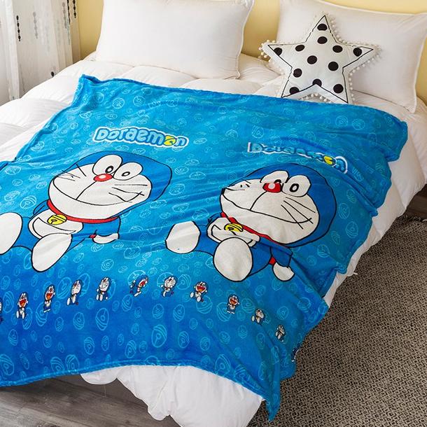 ✭ - LUXURYLIFE - HK - Selimut Karakter Doraemon 150x200cm Jumbo - Selimut Bulu Karakter Halus ☝