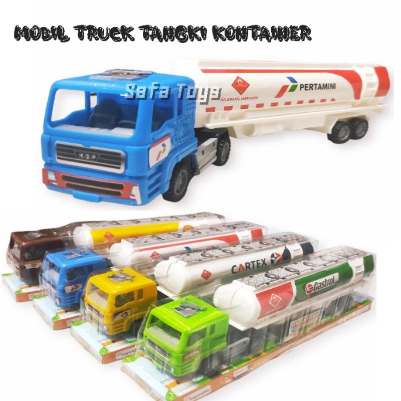 Mainan Mobil Mobilan Truck Kontainer Container Tabung/ Mainan anak truk pengangkut