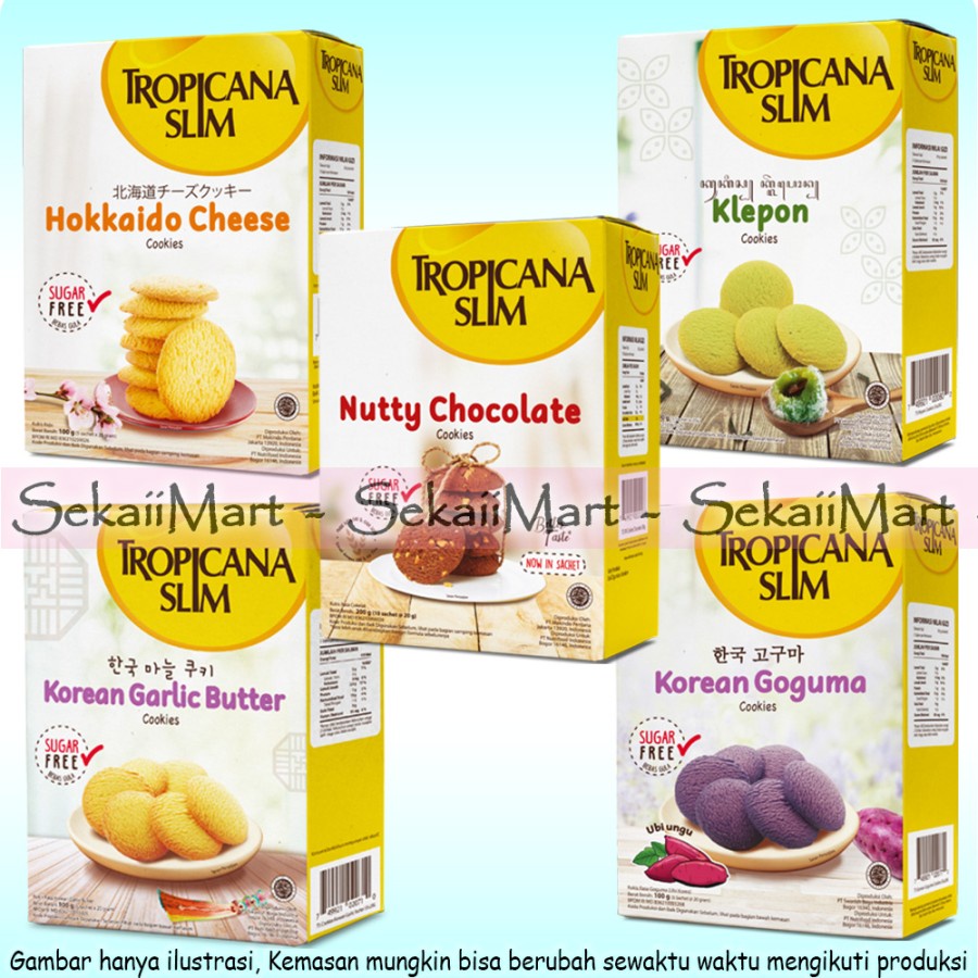 

TROPICANA SLIM Sugar Free Cookies - Kukis Kering Bebas Gula