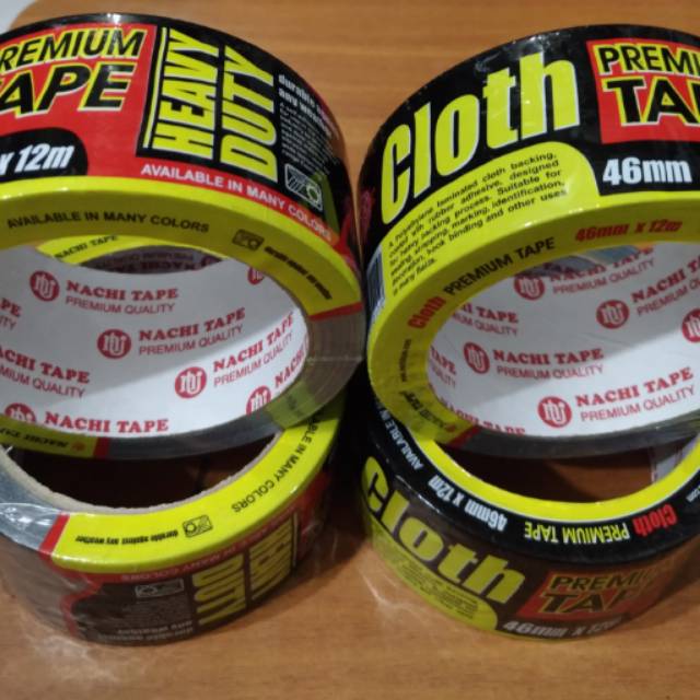 

CLOTH PREMIUM TAPE NACHI HITAM (LAKBAN NACHI HITAM)