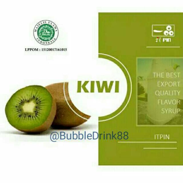 

PROMO Itpin Sirup 2.5kg Rasa Kiwi / Kiwi concentrate Syrup premium 2KJ