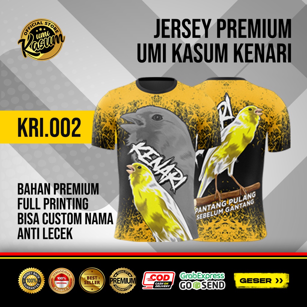 Terlaris Original Jersey Premium Burung Kenari Bisa Costum Logo Dan Nama Nyaman Di Pakai Cuaca Apa Saja Full Printing Jahitan Rapih Anti Lecek  Banyak Pilihan Motif GANTENG MAKSIMAL SETIAP GANTANG Merpati Kolong Dara Kacer Lover Bird Kicau Mania