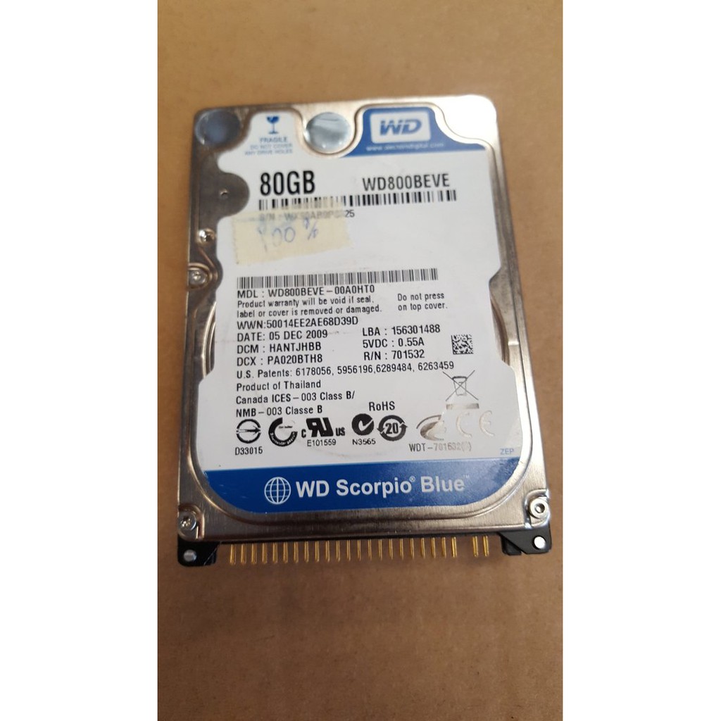 HARDDISK LAPTOP IDE/ATA 160GB -80GB-60GB