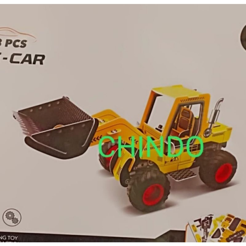 MAINAN ANAK MINISO 3D PUZZLE CAR ISI 23PCS