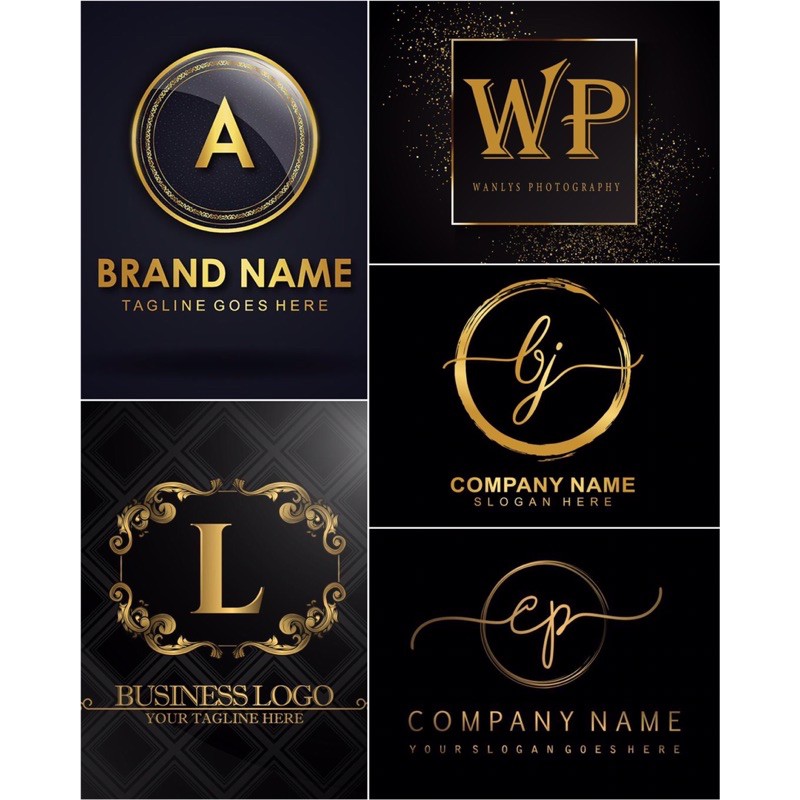 (DRAN BLACK GOLD) JASA BIKIN DESAIN LOGO OLSHOP TERMURAH