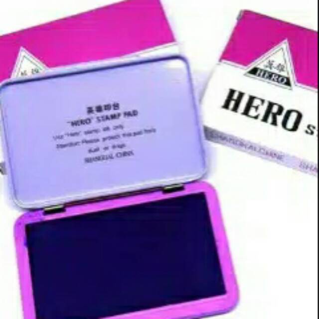 

Stempel HERO plus tinta.