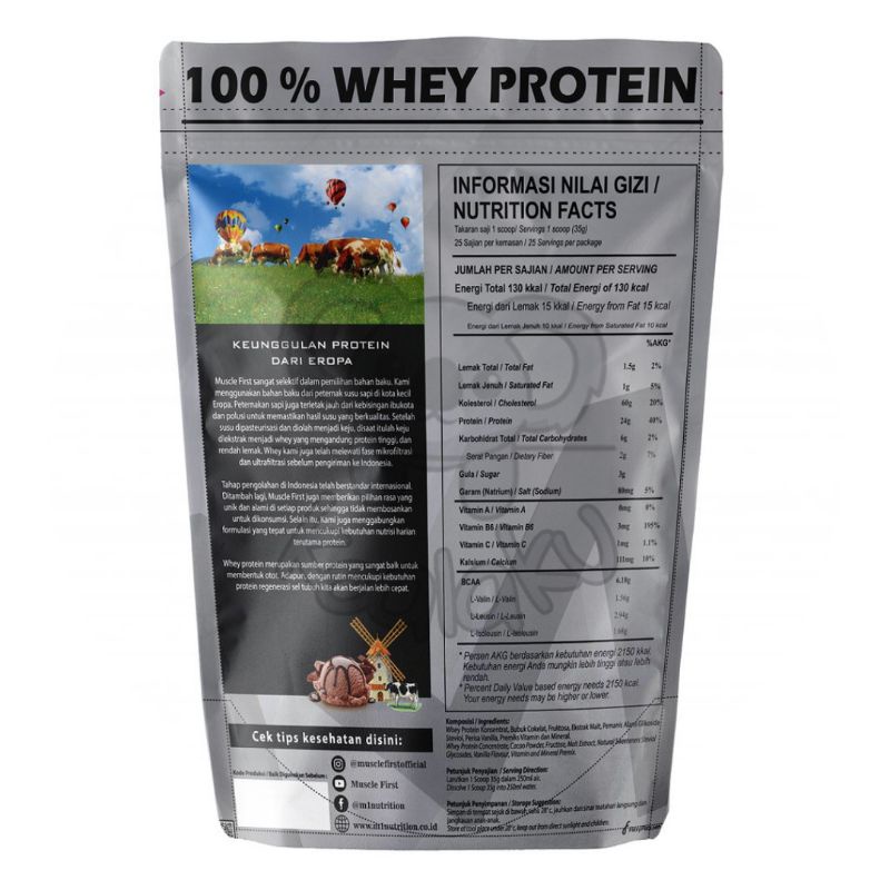 M1 Muscle First Pro Whey 100 2lbs 2 lbs 900 gr Susu Whey Protein Diet