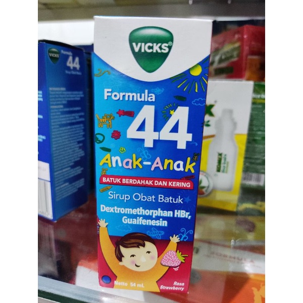 vicks formula 44 anak anak 54ml rasa strawberry