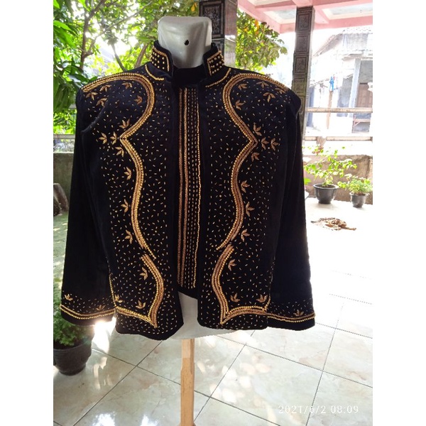 Beskap Pengantin Jawa Pria Bludru Payet / Beskap Manten Adat Solo Jogja