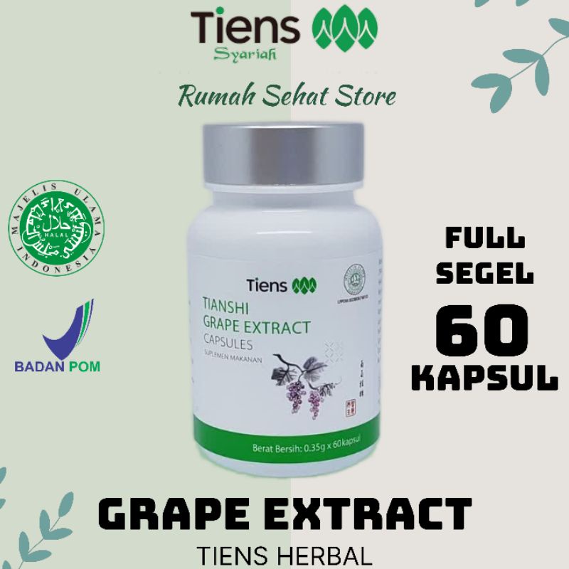 TIENS Grape Extract Nutrisi Untuk Vertigo / Penyumbatan Pembuluh Darah