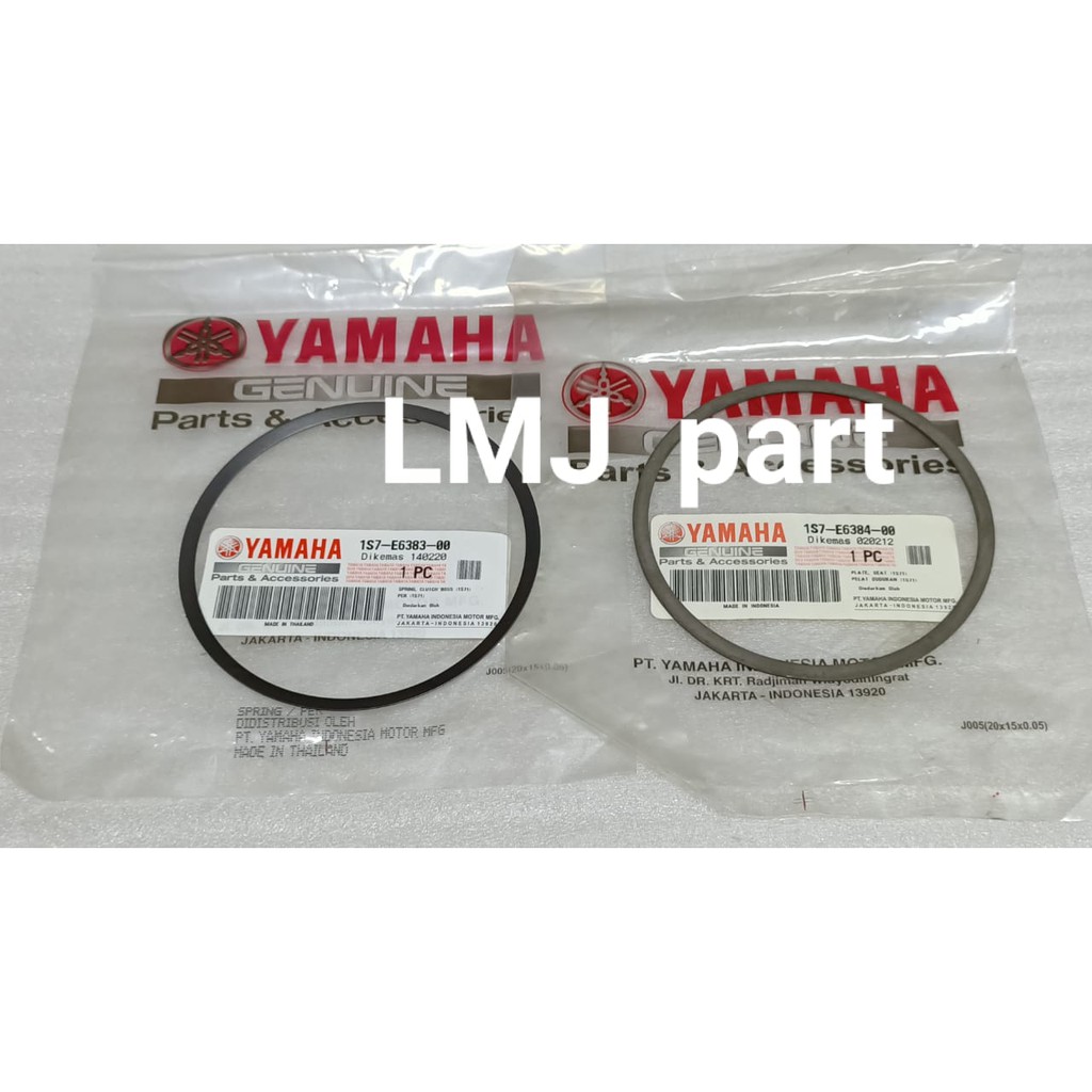 BESI PLAT KOPLING KECIL JUDER 2 PCS JUPITER MX 135 2007 KEBAWAH ORIGINAL YGP 1S7-E6383-00 1S7-E6384-