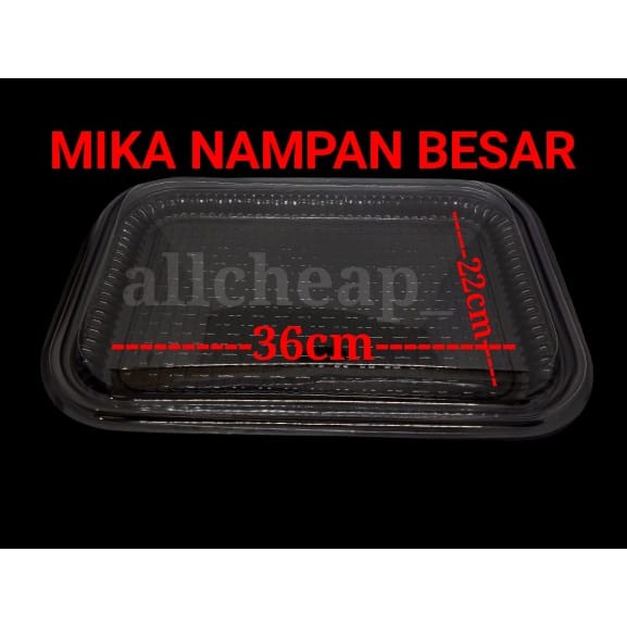 isi 10PCS PLASTIK MIKA NAMPAN BESAR MIKA TAMPAH TRAY UK L SUSUN ROTI KUE