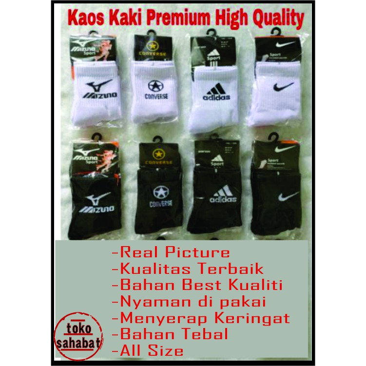 Kaos Kaki pendek Converse Sport Premium 100% kualitas Terbaik/ Kaos Kaki TEBAL SPORT ORIGINAL