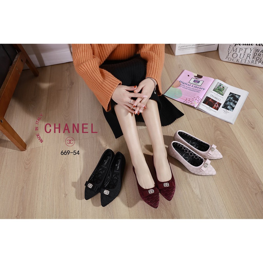 CHANEL Flats Shoes Series # 669-54