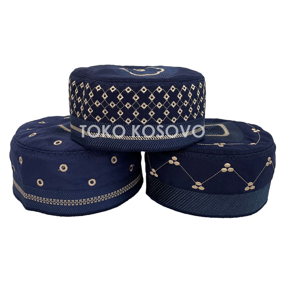 GROSIR (10 Pcs) Peci MADINAH BUGIS Paket Usaha Kopiah Haji Medina Santri Pesantren Dewasa Anak Laki Motif Model Bordir Kopyah Solat Hitam Putih Biru Dongker Marun Coklat Polos Kopeah Pria Sholat Bulat Tinggi Oman Malaysia Assagofah Terompah Turki Mesir NU