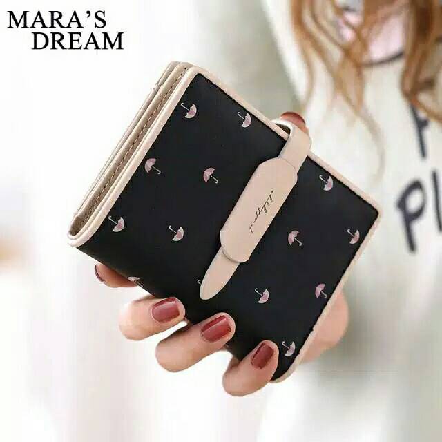 AS Dompet wanita - Dompet umbrella slot kartu dan uang receh DOMPETMINI bahan PU/leather BISA COD