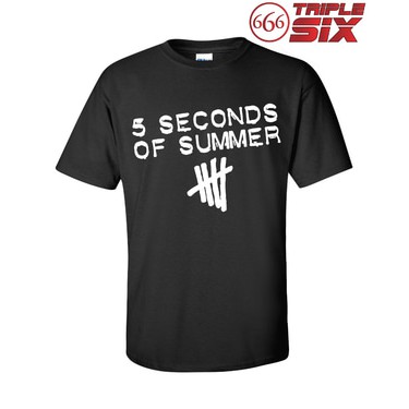Kaos / T-Shirt - 5 seconds of summer - BLACK