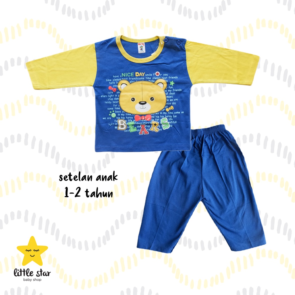 Miss You Piyama Anak Cowok | Set Baju Tidur Piama Anak Laki