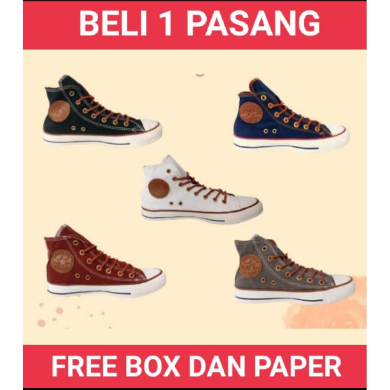 Converse peached premium Converse peached high Converse premium ( beli 1 pasang )