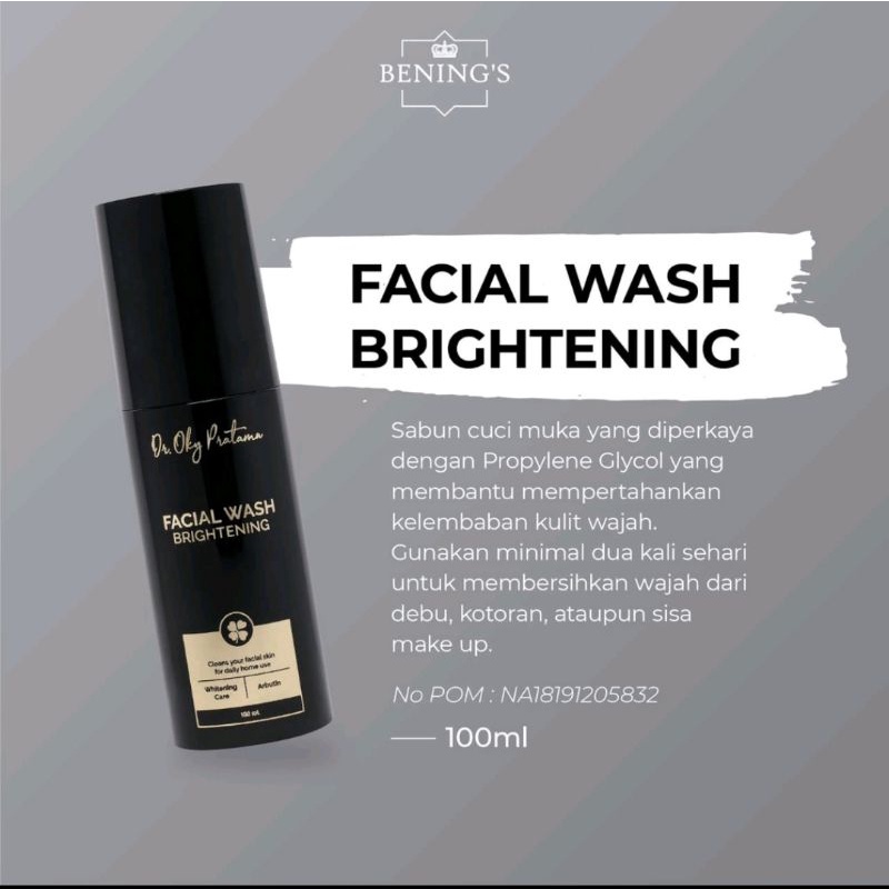 Facial Wash Brightening l Sabun Cuci Wajah Untuk Pencerah Dan Glowing