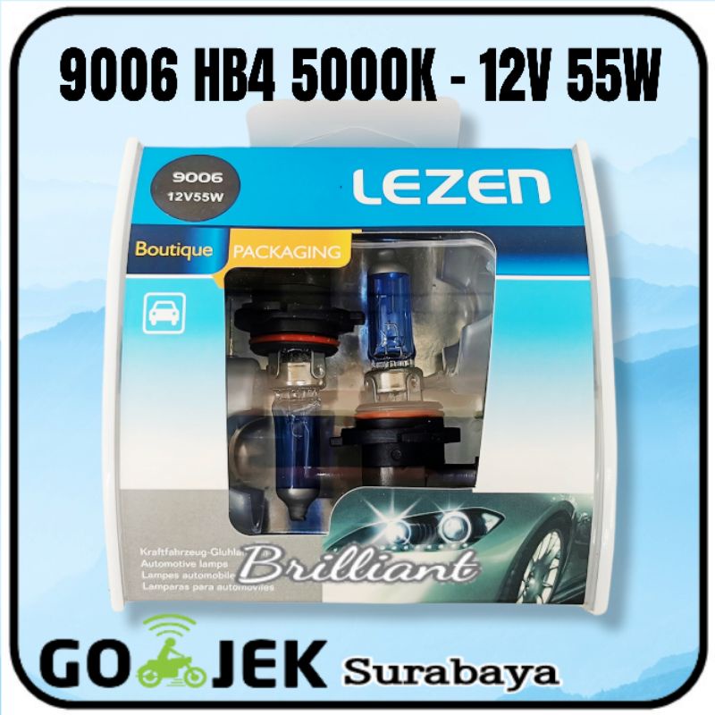 Halogen Bohlam Lampu Xenon - Glass Blue 5000K -  H3 H4 H7 H11 H16 HB3 HB4 - Harga Set