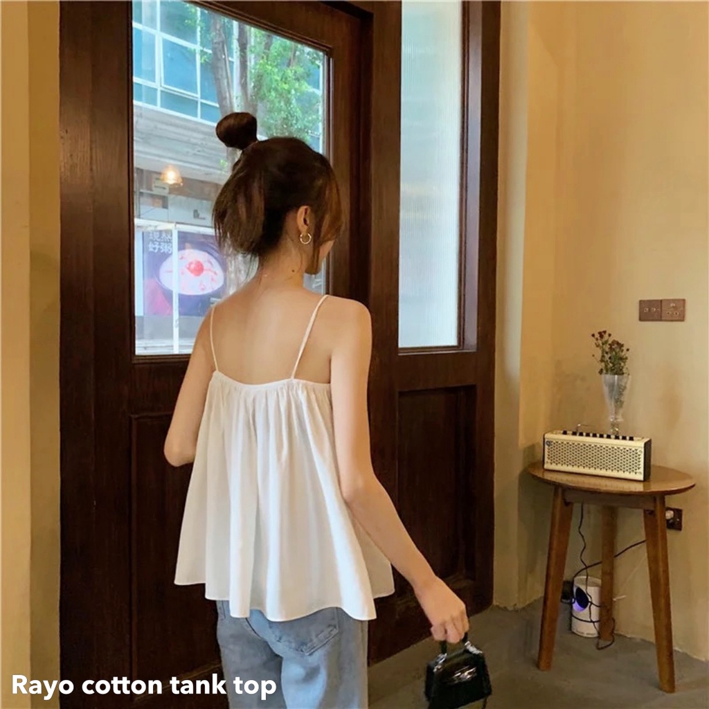 Rayo cotton tank top -Thejanclothes