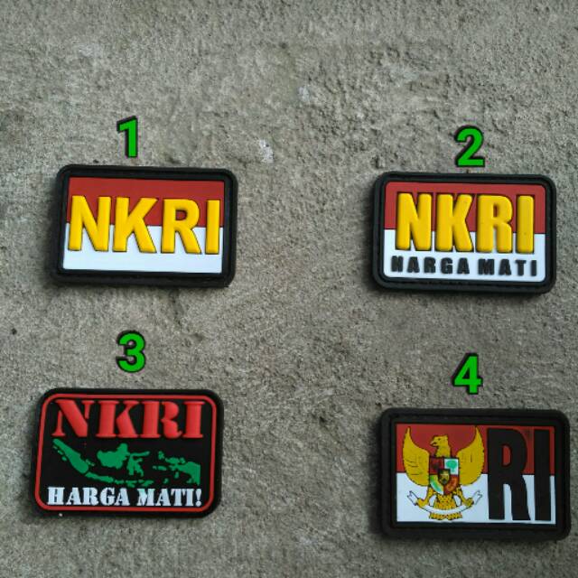 Patch rubber bendera NKRi murah