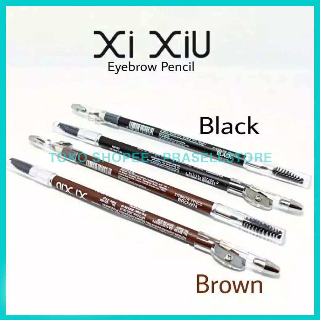 Xi Xiu Eyebrow Pencil Black / Brown (100% Original) / Pensil Alis