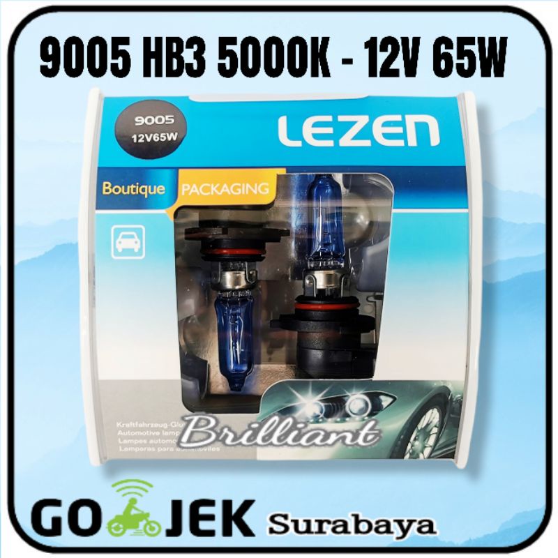 Halogen Bohlam Lampu Xenon - Glass Blue 5000K -  H3 H4 H7 H11 H16 HB3 HB4 - Harga Set