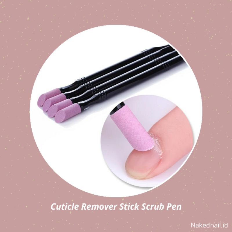 nail scrub quartz stone cuticle remover pusher stick pen sodokan kuku cuticle nail art