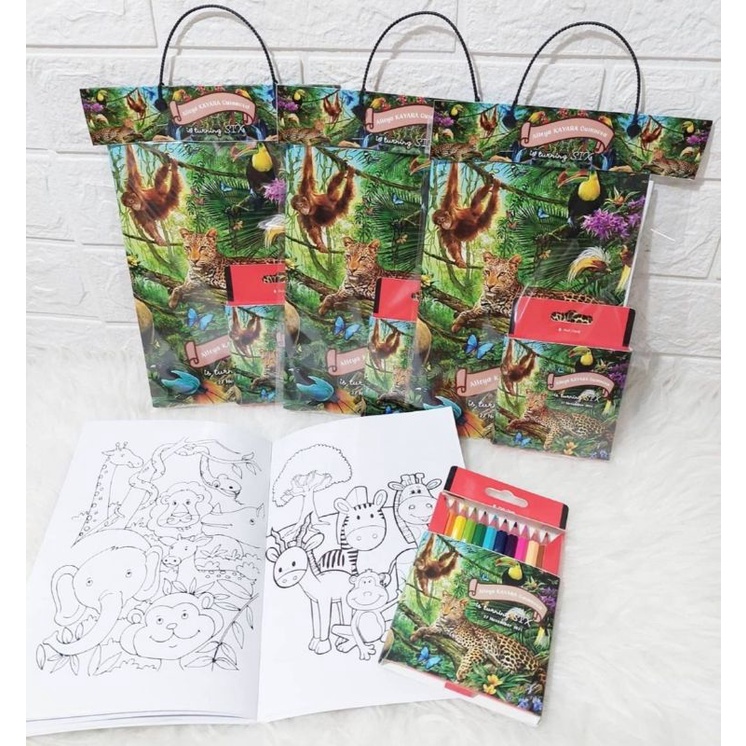 Souvenir Ultah Drawing Set || Souvenir alat mewarna || Set buku mewarna || Drawing Set Custom