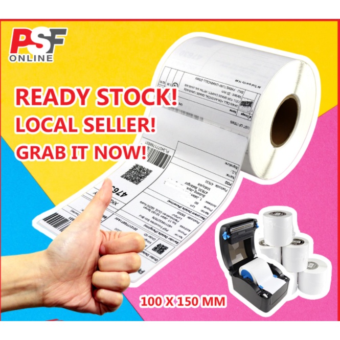 

KERTAS LABEL THERMAL LABEL STIKER BARCODE LABEL PENGIRIMAN KERTAS TERMAL STICKER 100x150 500 350 250 pcs thermal