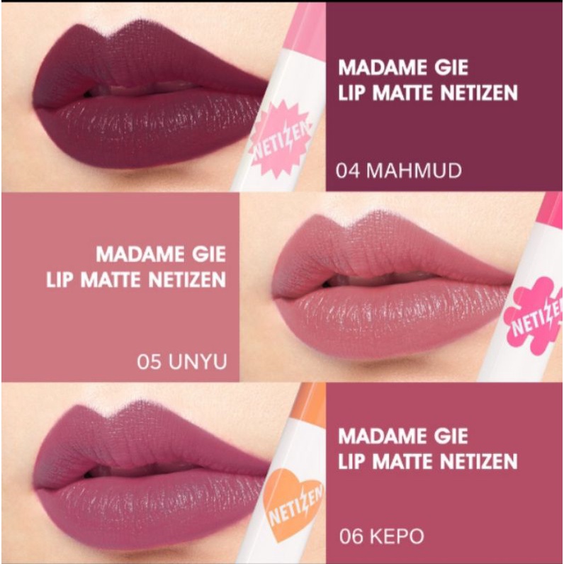 Madame Gie Lip Matte NETIZEN +62 / Lip Cream Superstay