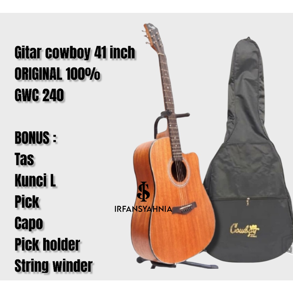 gitar akustik cowboy GWC 240 gitar cowboy 41 inchi guitar accoustic ORIGINAL COWBOY