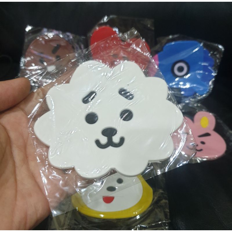 KARET TATAKAN GELAS KPOP BTS ARMY CUTE CARTOON BT21 BANGTAN