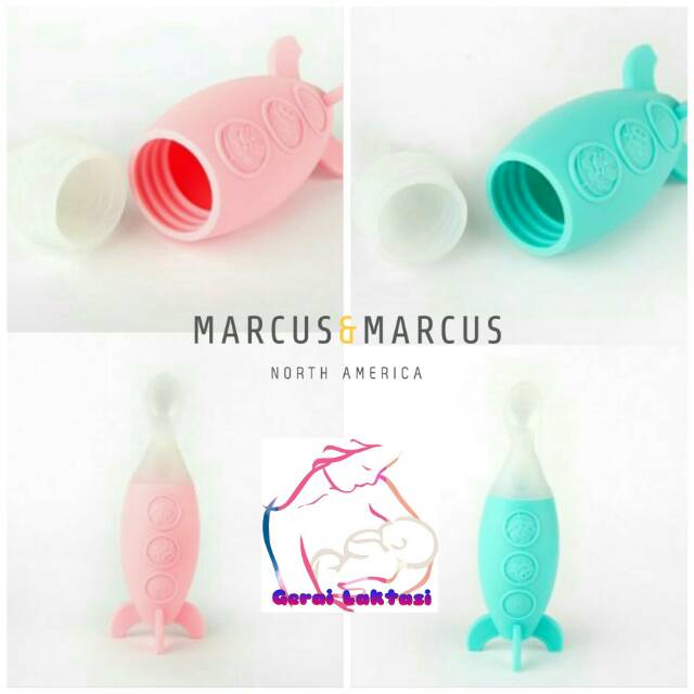 MARCUS AND MARCUS FEEDING SPOON DISPENSER - BOTOL SENDOK MPASI - SQUEEZE FEEDER