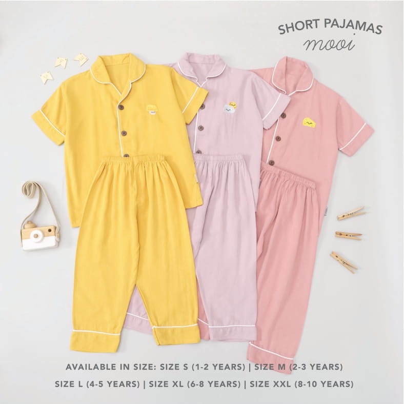 PROMO 7.7 PROMO BAJU LEBARAN MURAH MOOI Setelan Piyama Baju Tidur Ibu dan Anak Mom and Me Bamboo Viscose Bordir