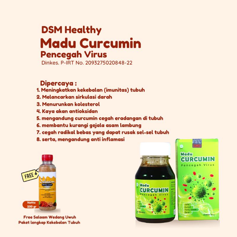 

Madu curcumin DSM healthy madu pencegahan virus