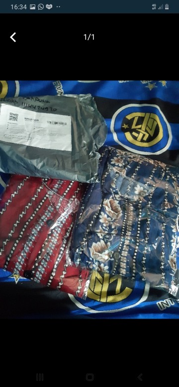 Batik Couple Keluarga Sania Ruffle Ori Ndoro Jowi Dnt Motif Kembang Langit