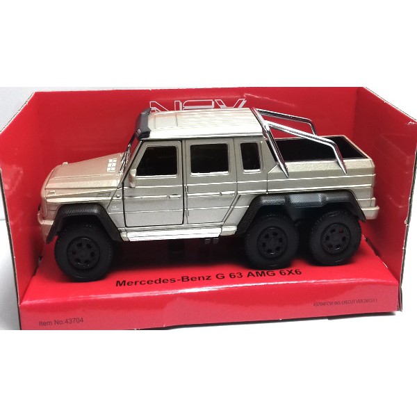 Diecast Mobil Welly 1/34 Mercedes Benz G63 AMG 6x6 Champagne
