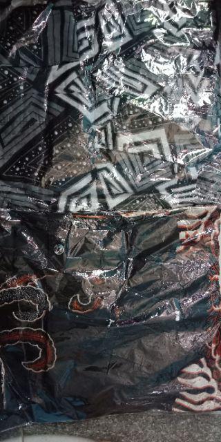 Bswtey-17 Batik Pria Asj Sa Hrb026 Kenongo Kemeja Tosca Pendek Pekalongan Padi M L Xl Sogan Tulis