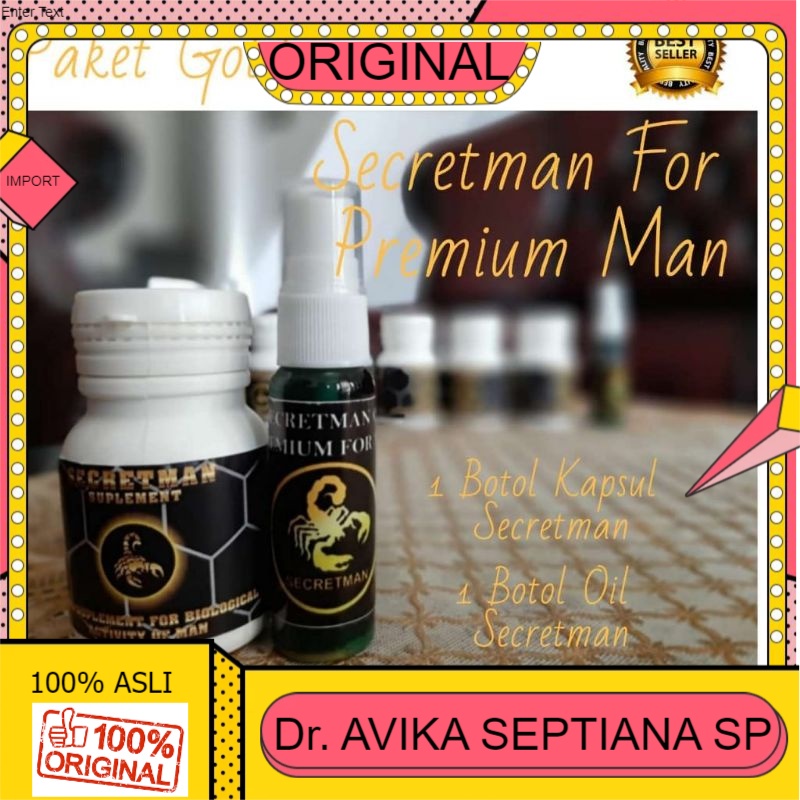 100% ASLI OBAT KUAT THN LAMA PRIA/PEMBESAR MR.P/SECRETMAN PAKET GOLD