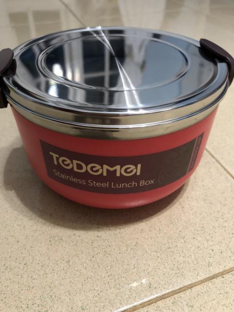 Lunchbox - Kotak Makan Tedemei 6549 Stainless Steel - Red Green Blue