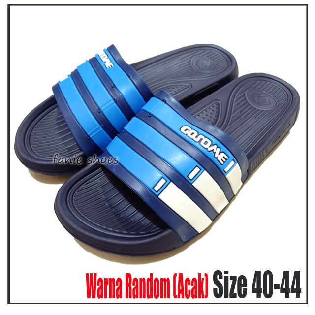 Gosome Sandal Karet Selop Laki 40-44 / Sandal Laki Ringan Waterproof / Sandal Sehari-hari