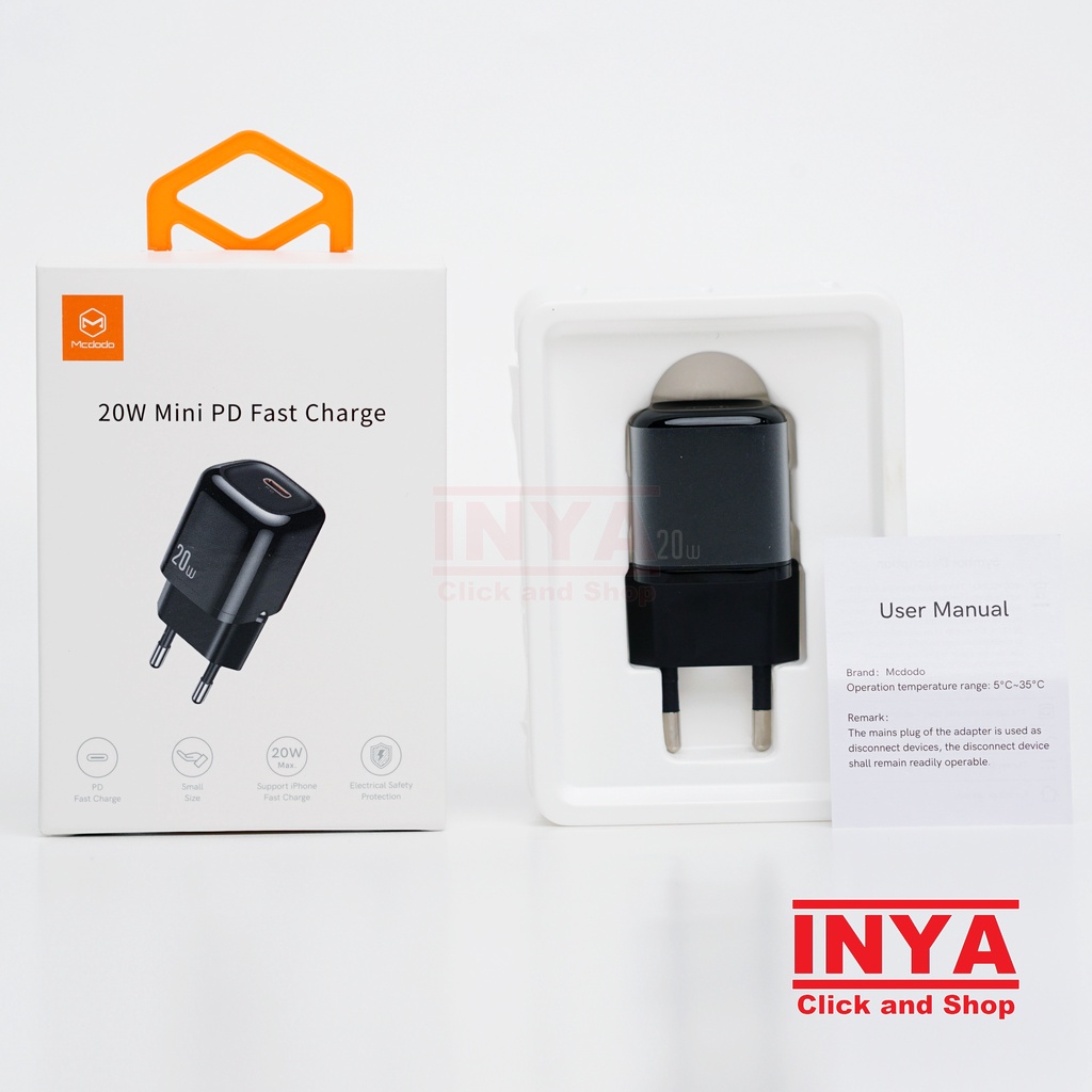 MCDODO CH-829 20W Mini PD Fast Charge - Mini Travel Charger - Type-C Output