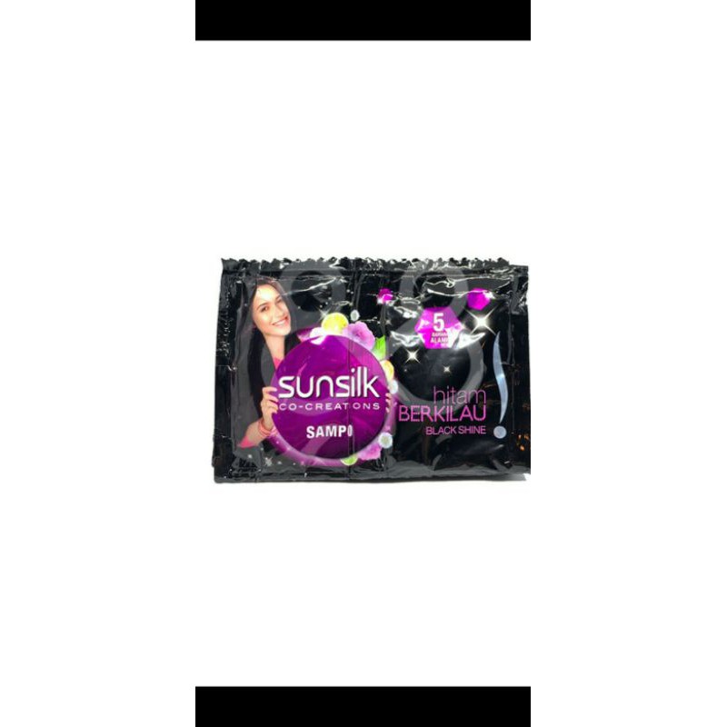 Shampo Sunsilk black shine sachet 9 ml