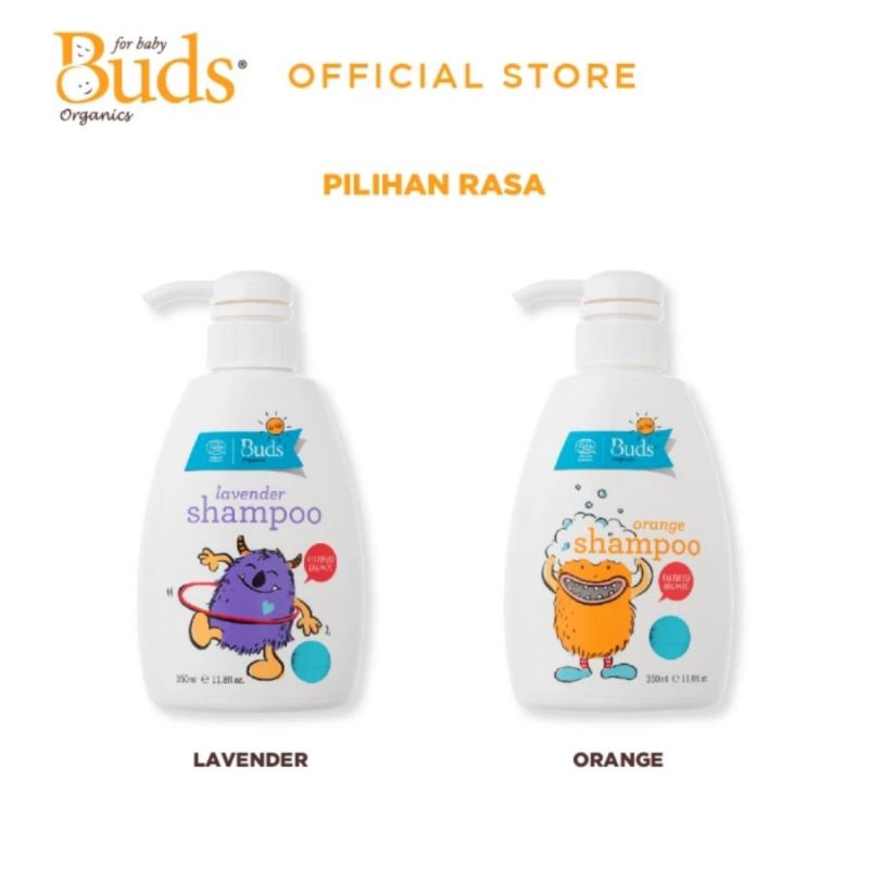 Buds Organics Shampoo For Kids 350 ml - Shampo Organik Untuk Anak