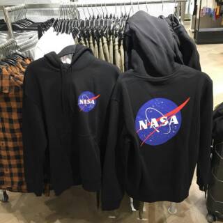 h&m nasa hoodie black