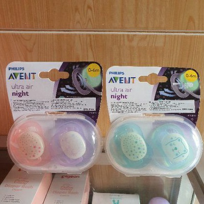 Empeng Avent Philips Avent Soother Pacifier Glow in The Dark 0-6m newborn soother Ultranight 6-18 bulan