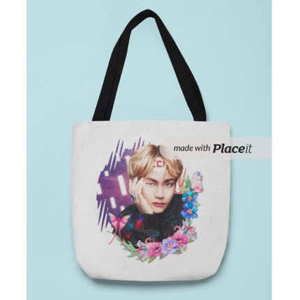 BTS Kim Taehyung V Tote Bag Kanvas